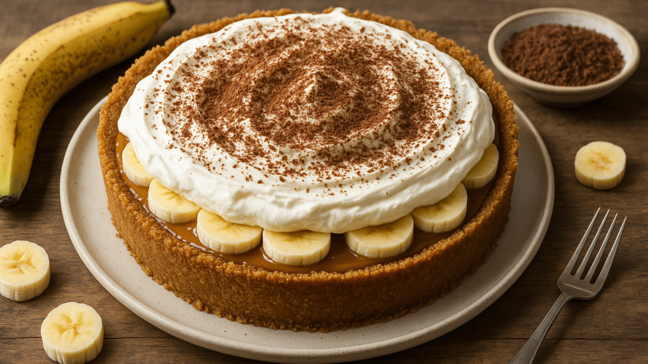Banoffee Pie: a sobremesa irresistível que une banana, doce de leite e chantilly