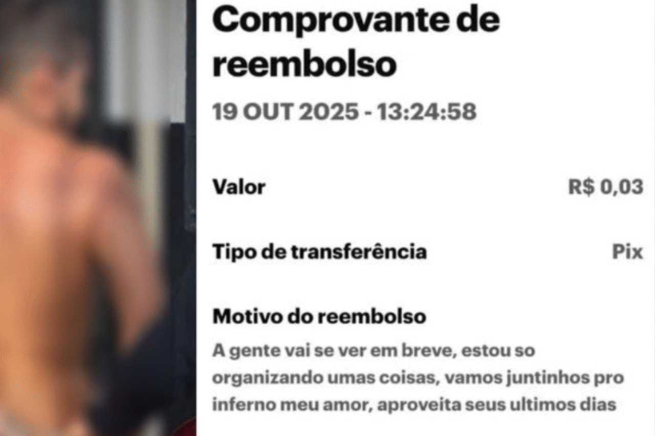 Transferências de valores mínimos, como 1 e 6 centavos, expuseram ameaças enviadas pelo homem à ex-namorada, levando à sua prisão.