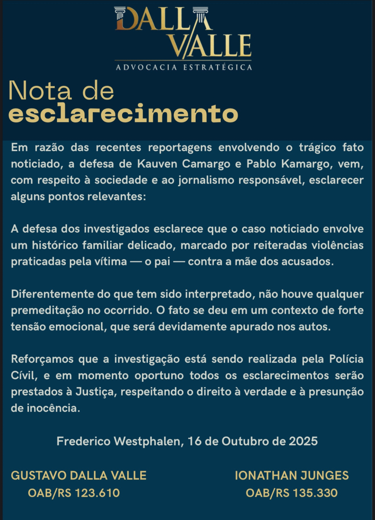Filhos que mataram pai a golpes de facão têm prisão preventiva decretada 4 Fábio José Camargo tinha 45 anos e foi assassinado após uma discussão com os filhos, segundo a Polícia Civil