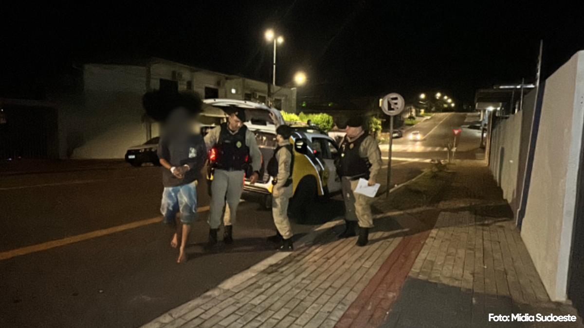 O suspeito foi preso em uma ação realizada na madrugada deste domingo pelas Polícias Civil e Militar