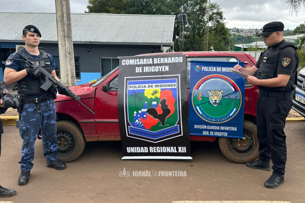 Três brasileiros e um argentino são presos suspeitos de furtar veículos na região de fronteira 7 Além da prisão dos três brasileiros e do argentino, os policiais recuperaram quatro veículos com registro de furto/roubo, em menos de 24 horas