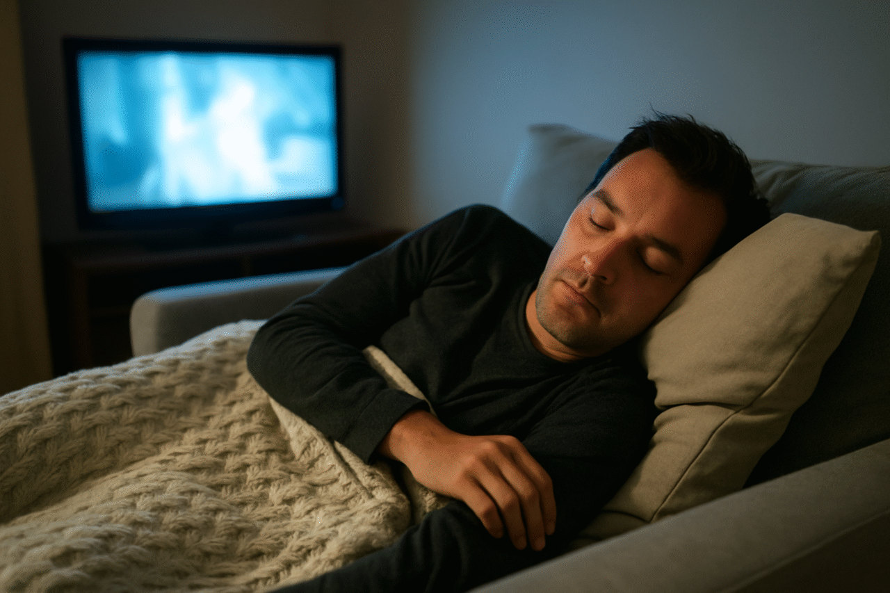 Dormir com a TV ligada: o impacto invisível que transforma seu sono e afeta seu corpo 23 Heloisa L 2 6