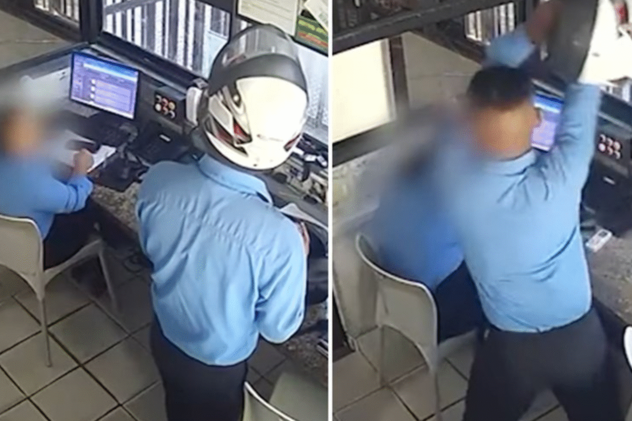 Mulher é agredida com capacete por colega de trabalho em condomínio de Salvador; polícia investiga o caso.