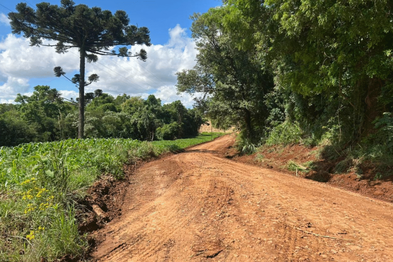 Guarujá do Sul investe em melhorias nas estradas rurais com alargamento e britagem 5 crys 18