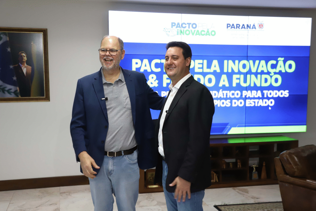 Paraná vai repassar R$ 55 milhões para apoiar projetos municipais de inovação, modernização tecnológica e fortalecimento do ecossistema local por meio do modelo fundo a fundo.