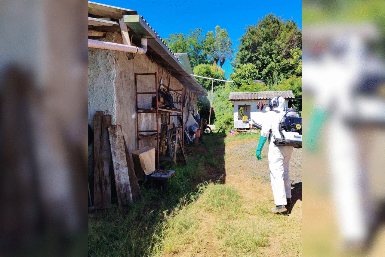 O setor de Endemias realiza aplicação de fumacê e da técnica BRI Aedes para reforçar o combate ao mosquito transmissor da Dengue, Zika e Chikungunya