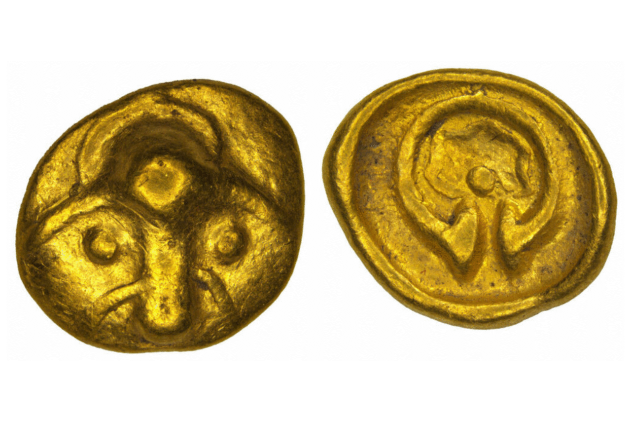 Moeda celta rara de 2.200 anos é encontrada no leste da Alemanha 1 Moeda celta rara de 2.200 anos é encontrada no leste da Alemanha