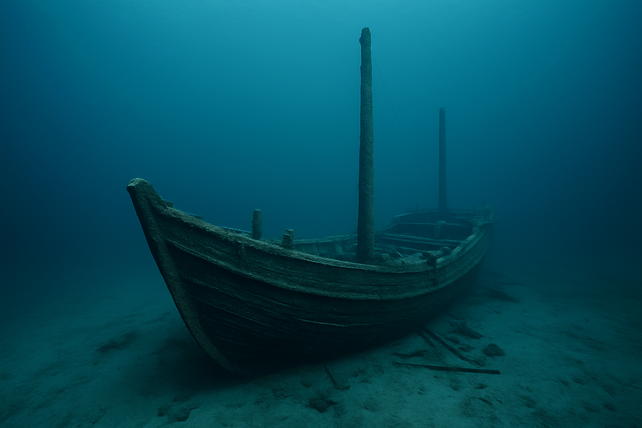 Arqueologia recupera navio cargueiro de 600 anos do fundo oceano com a carga ainda intacta 1 navio