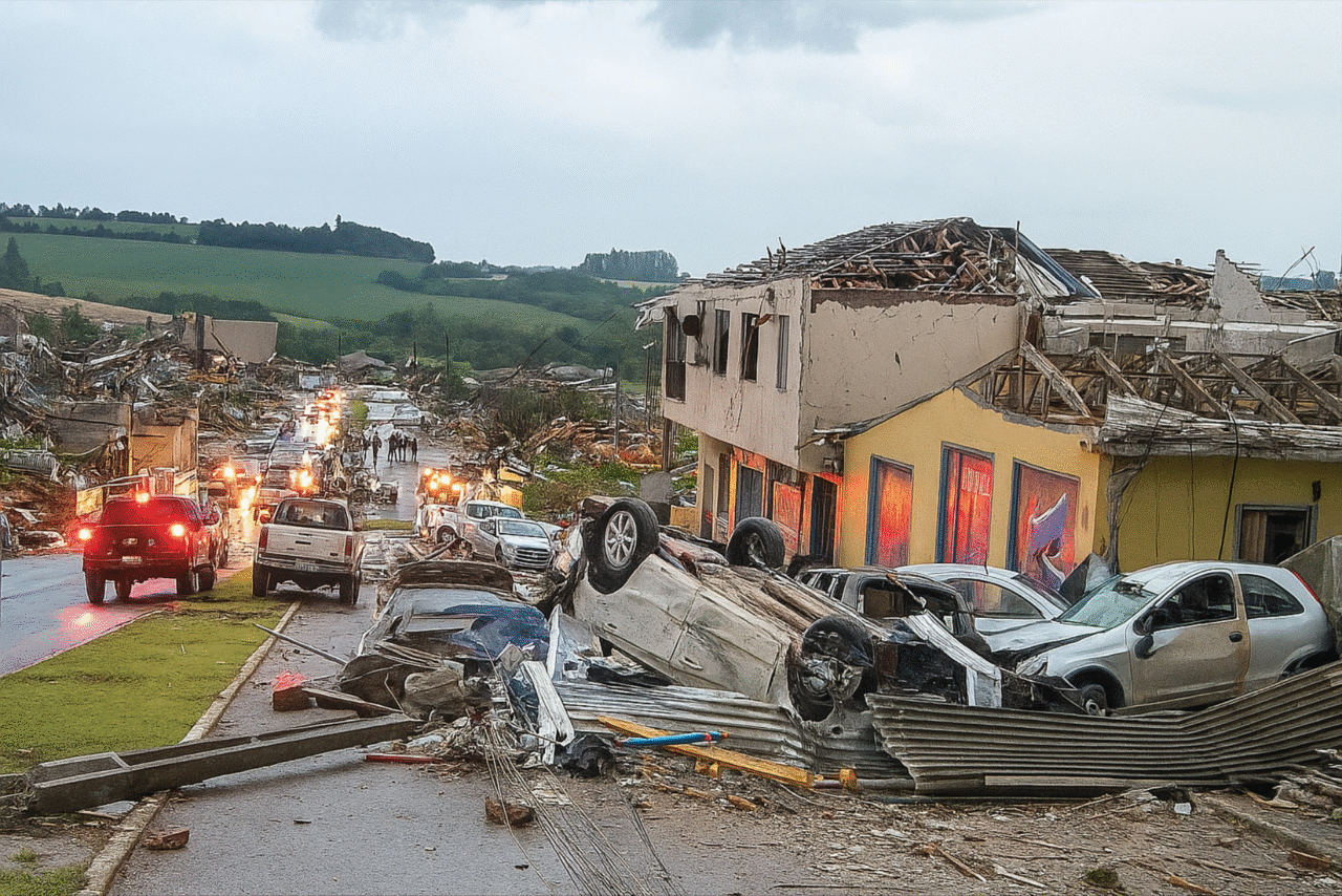 Tornados no Paraná e Santa Catarina nesta sexta resultaram em 4 mortos, 430 feridos e centenas de desabrigados 9 tornado rio bonito