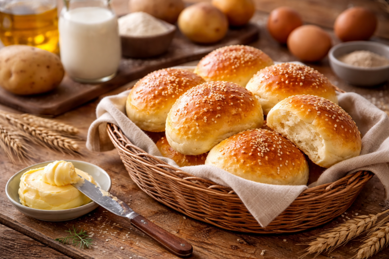 Pão de batata caseiro: maciez, sabor e tradição em cada mordida 3 Pão de batata caseiro: maciez, sabor e tradição em cada mordida