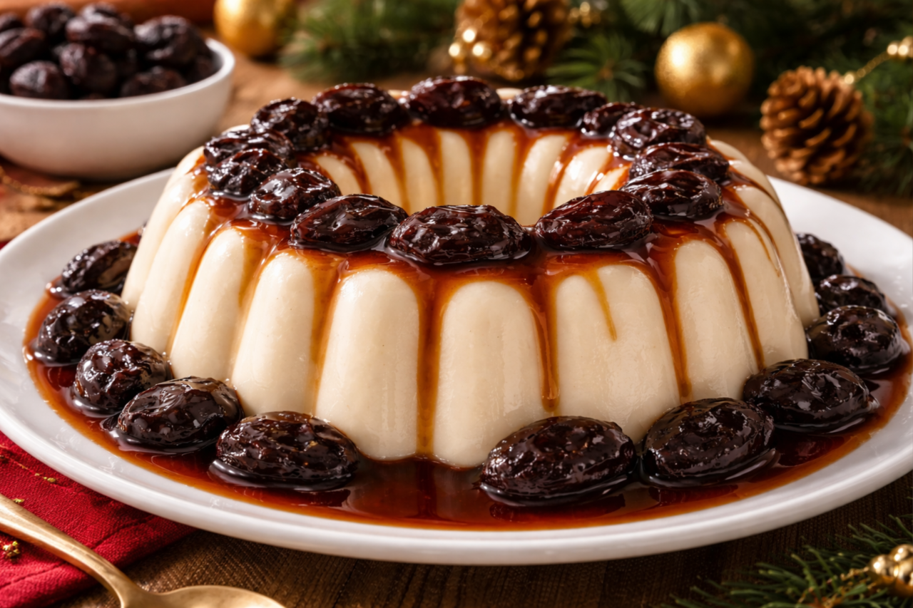 Manjar de coco com ameixa: a sobremesa clássica do Natal que atravessa gerações 3 Manjar de coco com ameixa: a sobremesa clássica do Natal que atravessa gerações