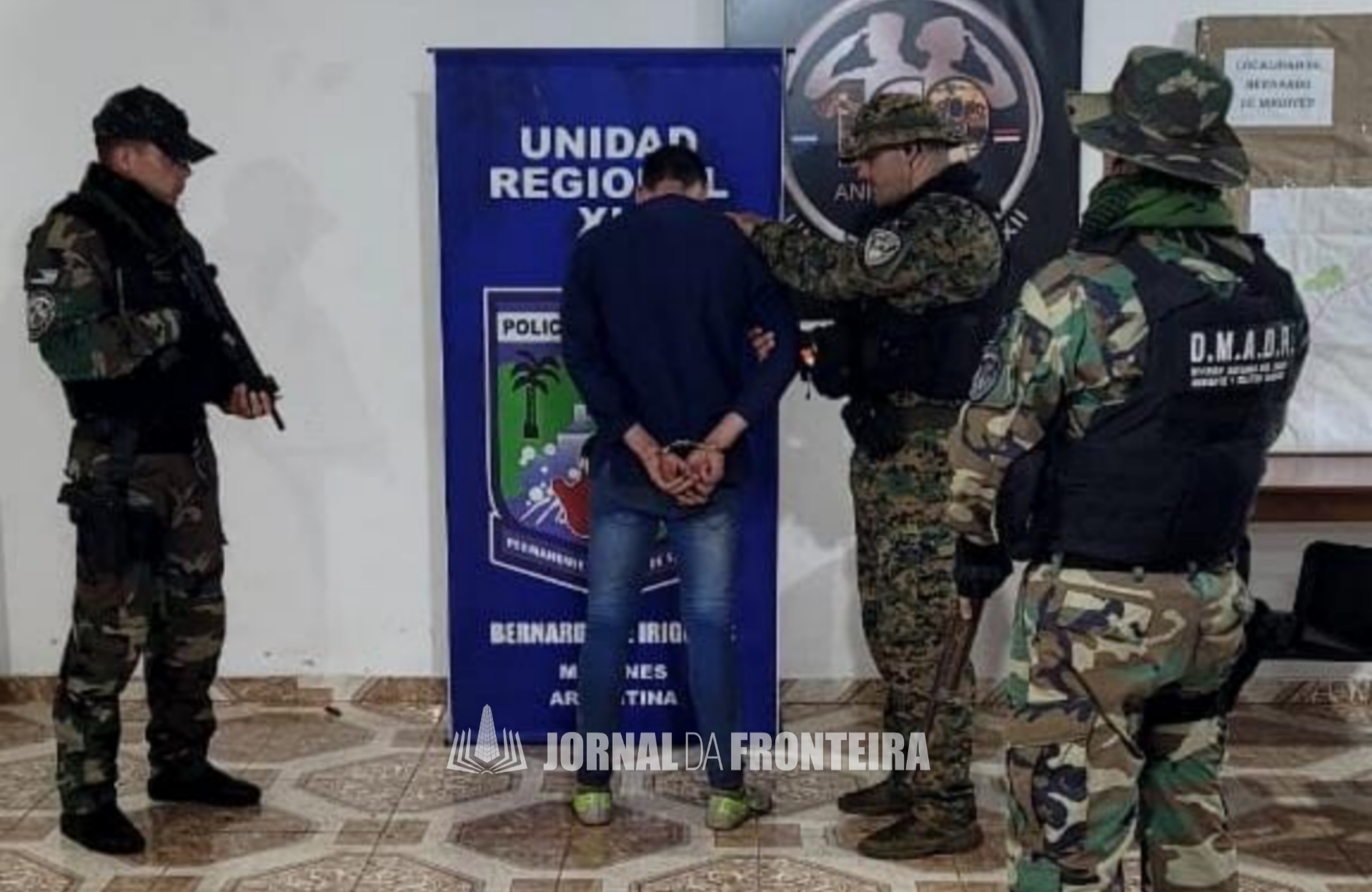 Polícia recaptura mais um dos foragidos da cadeia de Bernardo de Irigoyen