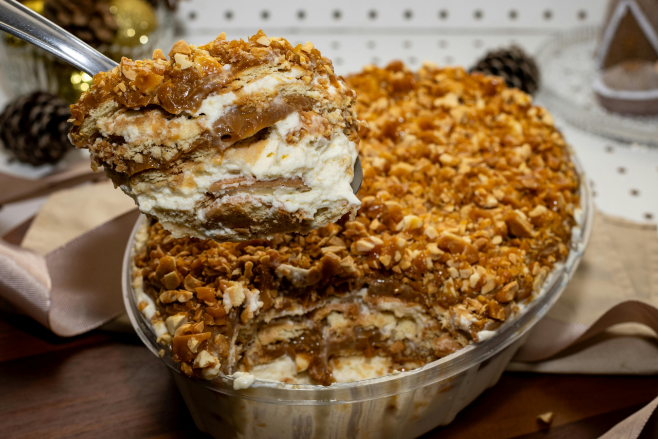 Receita de pavê de chocolate com caramelo salgado