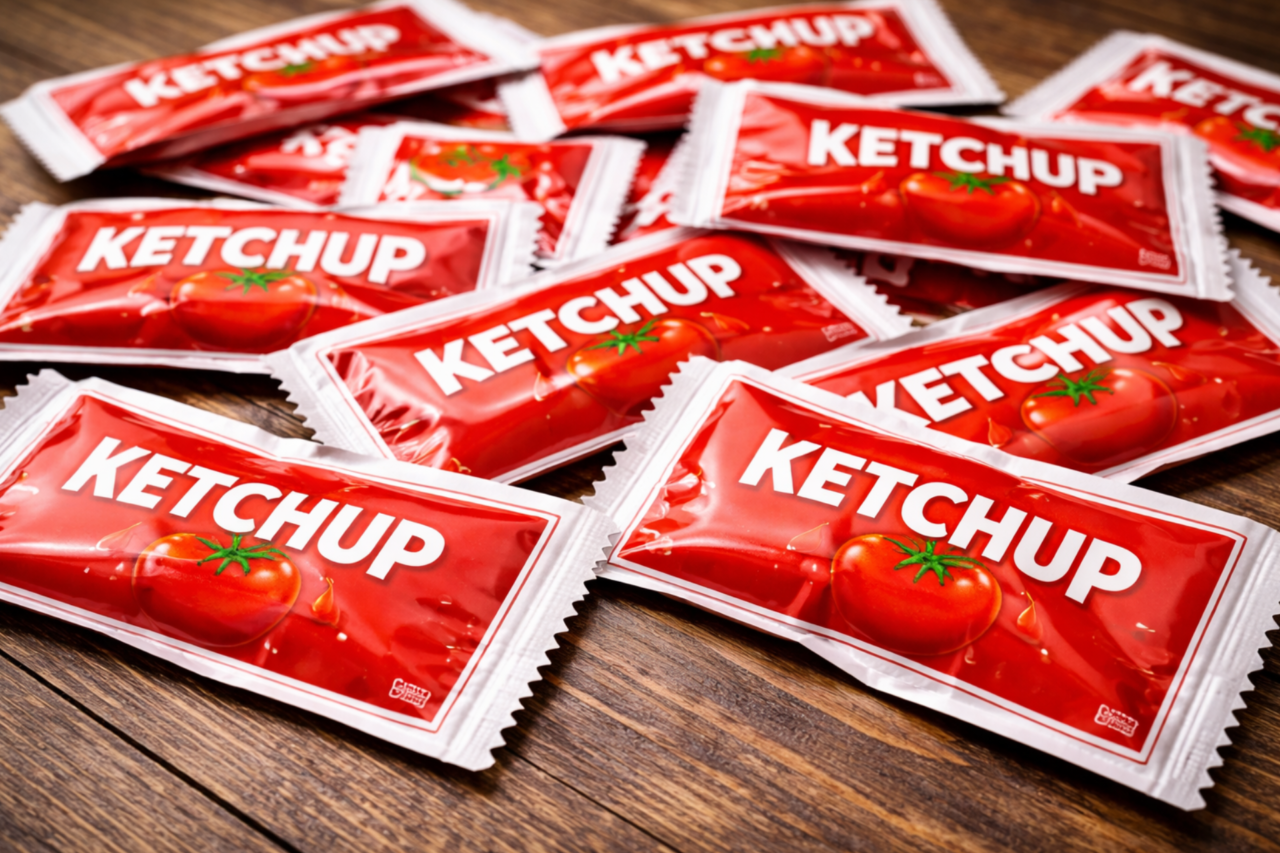 Homem é preso após “ataque” com sachê de ketchup em terminal de ônibus 30 Homem é preso na Flórida após arremessar sachê de ketchup contra pessoa que tentava ajudá-lo em estação de ônibus; caso foi tratado como crime de terceiro grau.