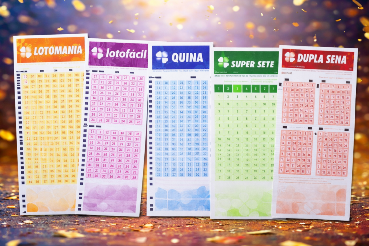 Cinco loterias da Caixa sorteiam prêmios e divulgam resultados dos concursos de segunda-feira 6 Concursos da Lotomania, Lotofácil, Quina, Super Sete e Dupla Sena realizados nesta segunda-feira divulgaram dezenas sorteadas e premiaram milhares de apostas em todo o país