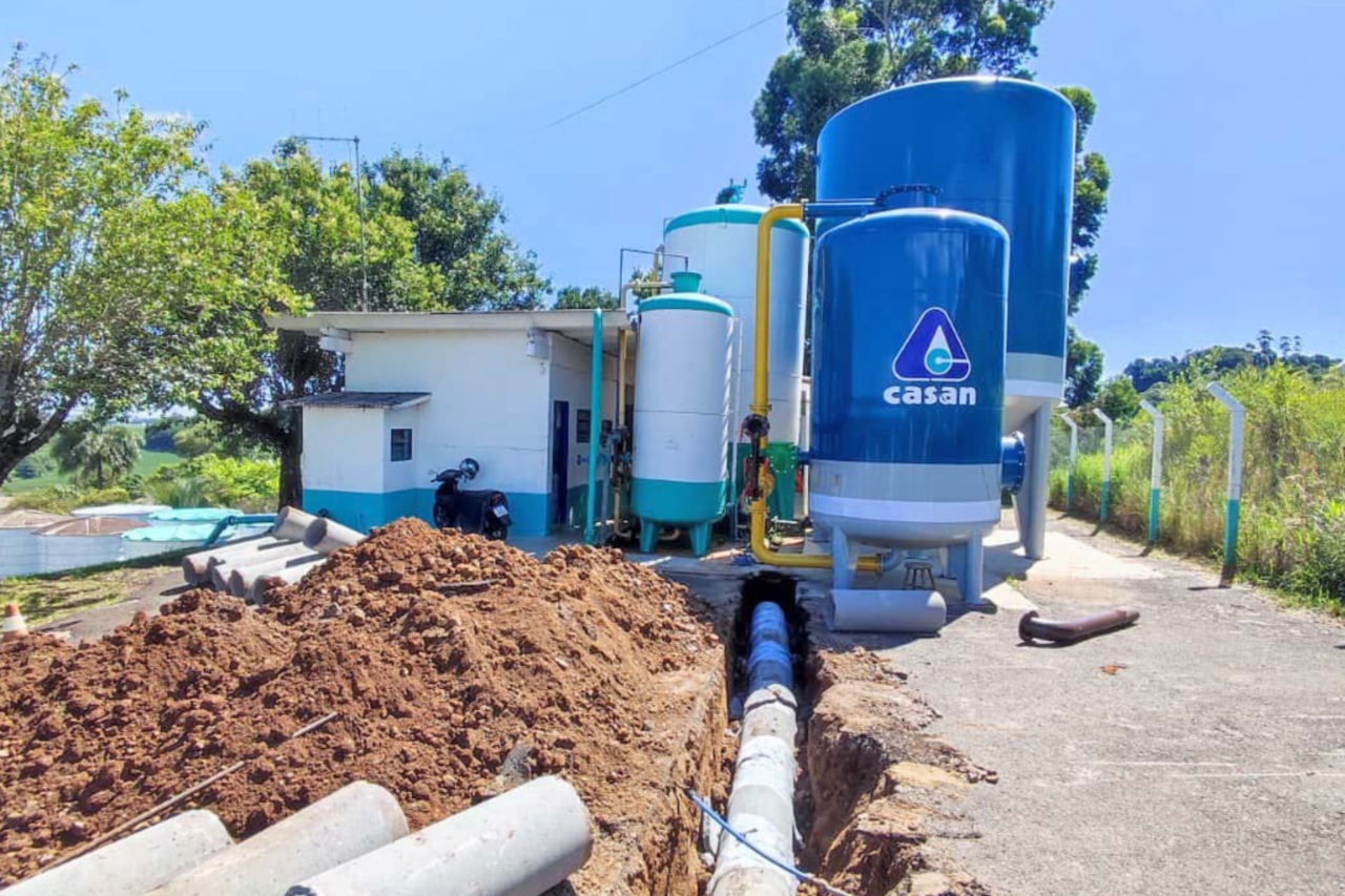 O município passa a ser atendido por nova estação de tratamento de água, com investimento de cerca de R$ 700 mil