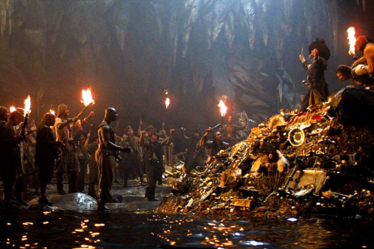Explicação da 'Maldição do Ouro Asteca' que aparece no primeiro filme de Piratas do Caribe