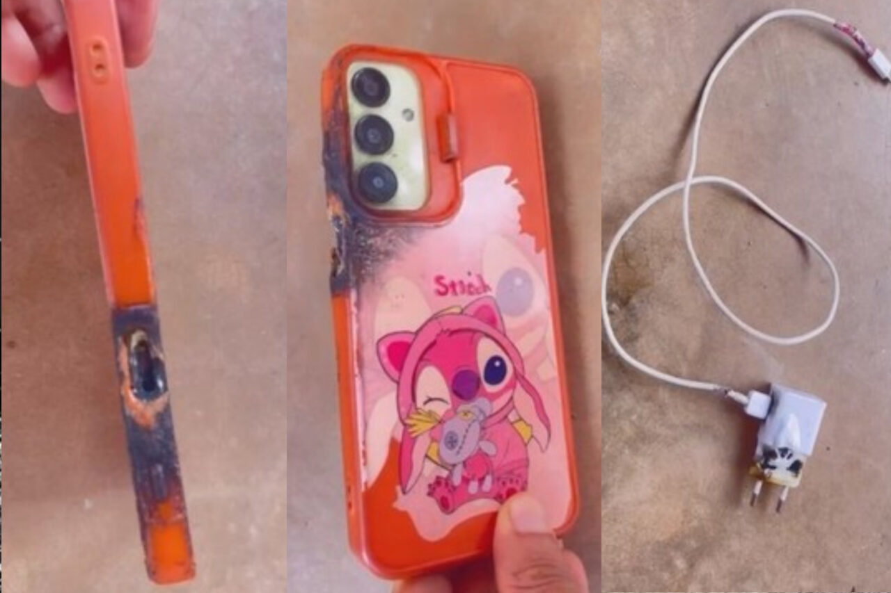 Adolescente de 15 anos morre após receber descarga elétrica de celular ligado à tomada 4 A Polícia Civil de Augusto Corrêa apura as circunstâncias da morte da adolescente Beatriz Costa Diniz, vítima de descarga elétrica causada por celular ligado à tomada