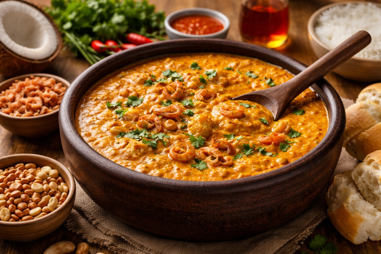 Vatapá baiano tradicional: a receita cremosa que traduz a alma da culinária afro-brasileira 1 Heloisa L 1 1