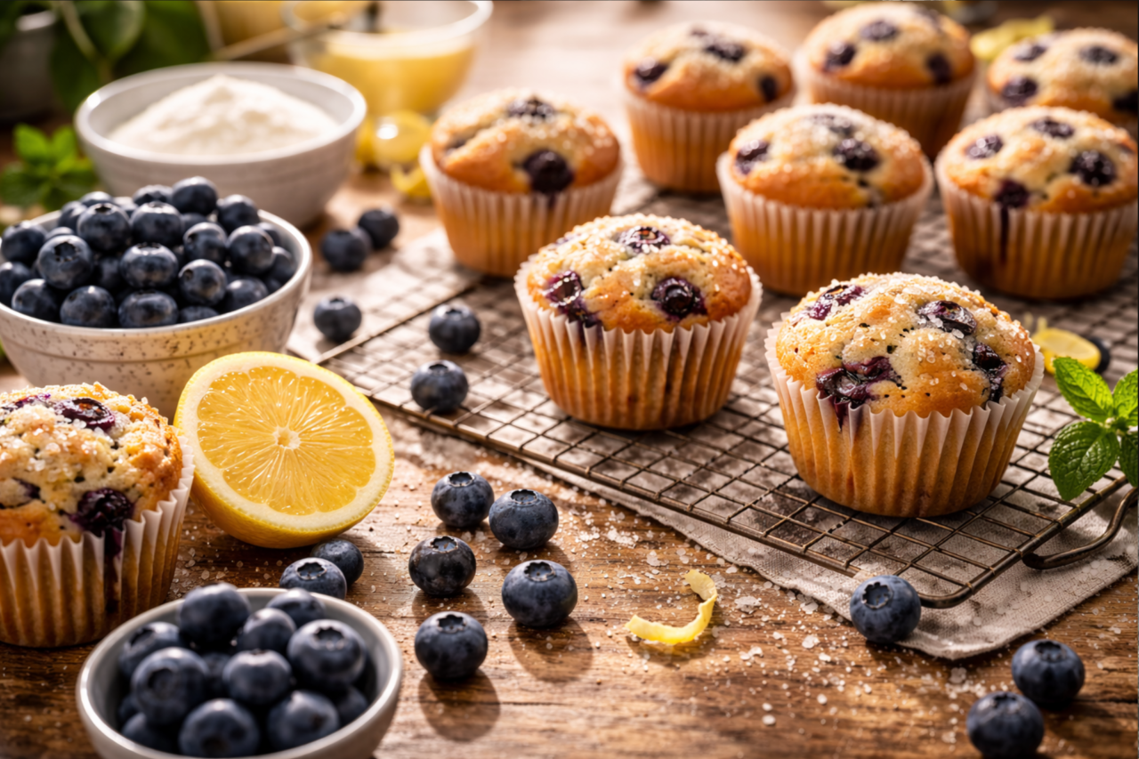 Muffin de Blueberry : receita fácil, fofinha e irresistível para o café da manhã 3 Muffin de Blueberry : receita fácil, fofinha e irresistível para o café da manhã