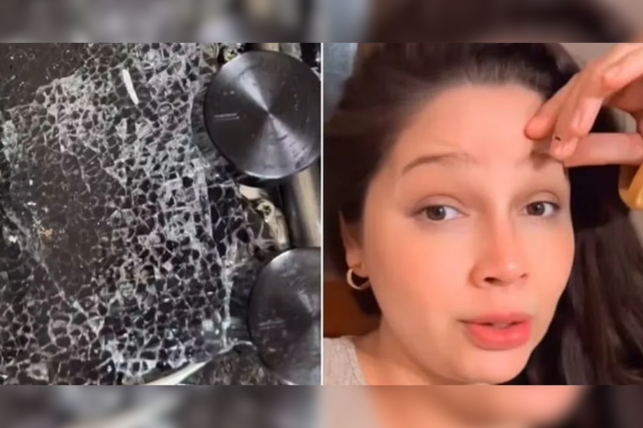 Empreendedora brasileira relata explosão de fogão com mesa de vidro na Itália; criança de 1 ano sofreu corte leve e família questiona fabricante após negativa de garantia.