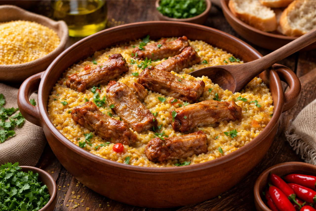 Quirera com costelinha suína: encorpada e perfeita para dias frios 3 Quirera com costelinha suína: encorpada e perfeita para dias frios