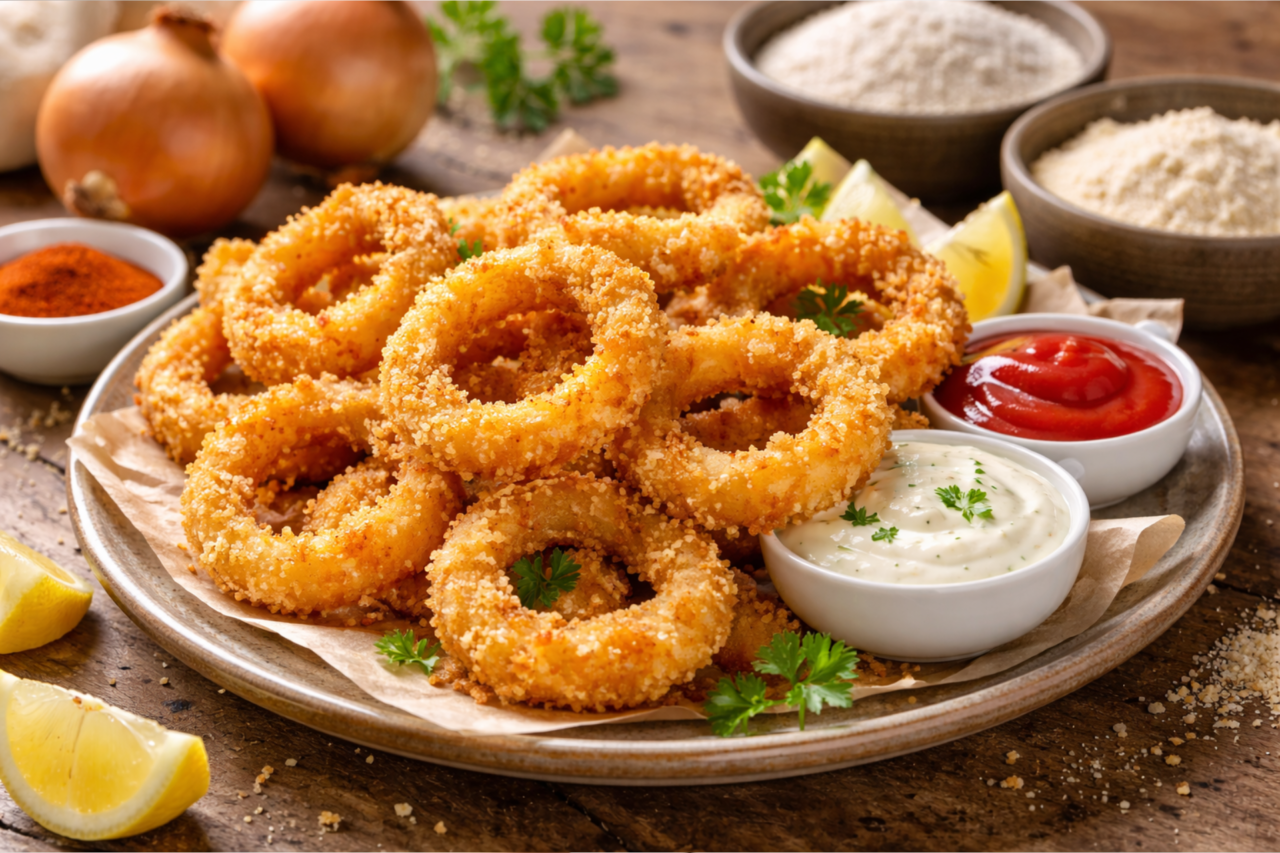 Cebolas empanadas crocantes: aprenda a fazer em casa com textura perfeita 1 Heloisa L 5 3