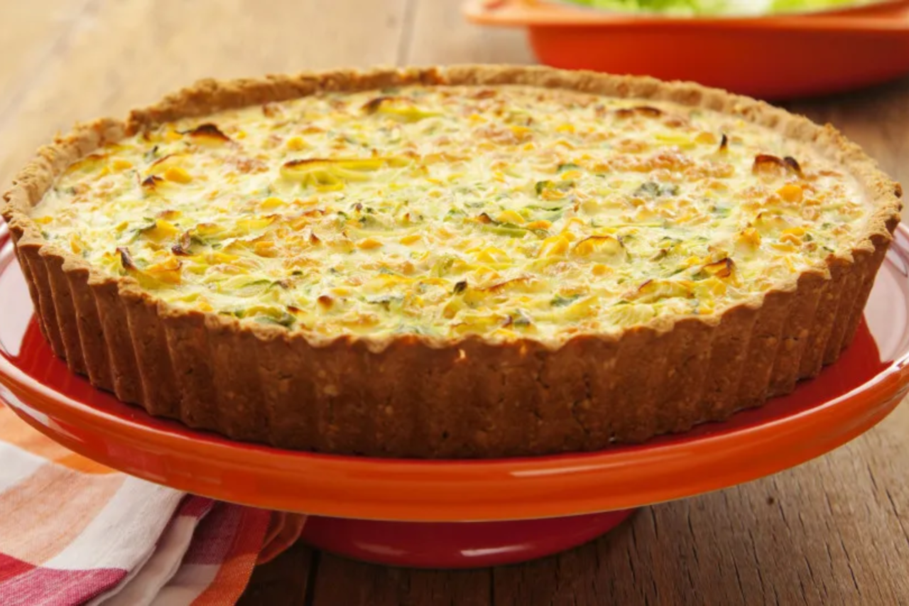Quiche leve de Cream Cracker e legumes 3 Quiche leve de Cream Cracker e legumes