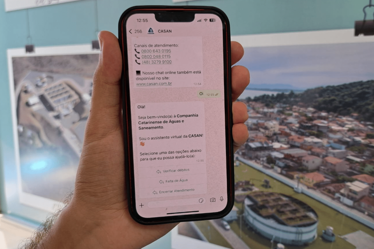 Casan amplia e reforça canais de atendimento para moradores de Dionísio Cerqueira e Barracão 3 Companhia Catarinense de Águas e Saneamento reforça canais digitais e telefônicos para atendimento em Dionísio Cerqueira e Barracão, com serviços disponíveis 24 horas por site, aplicativo e telefone.