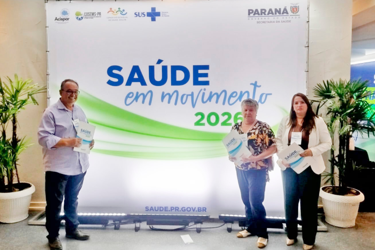 Barracão participa de encontro estadual que reúne gestores e profissionais da saúde 3 Equipe de saúde de Barracão participa do Saúde em Movimento 2026, evento estadual que discute estratégias para fortalecer o SUS no Paraná.