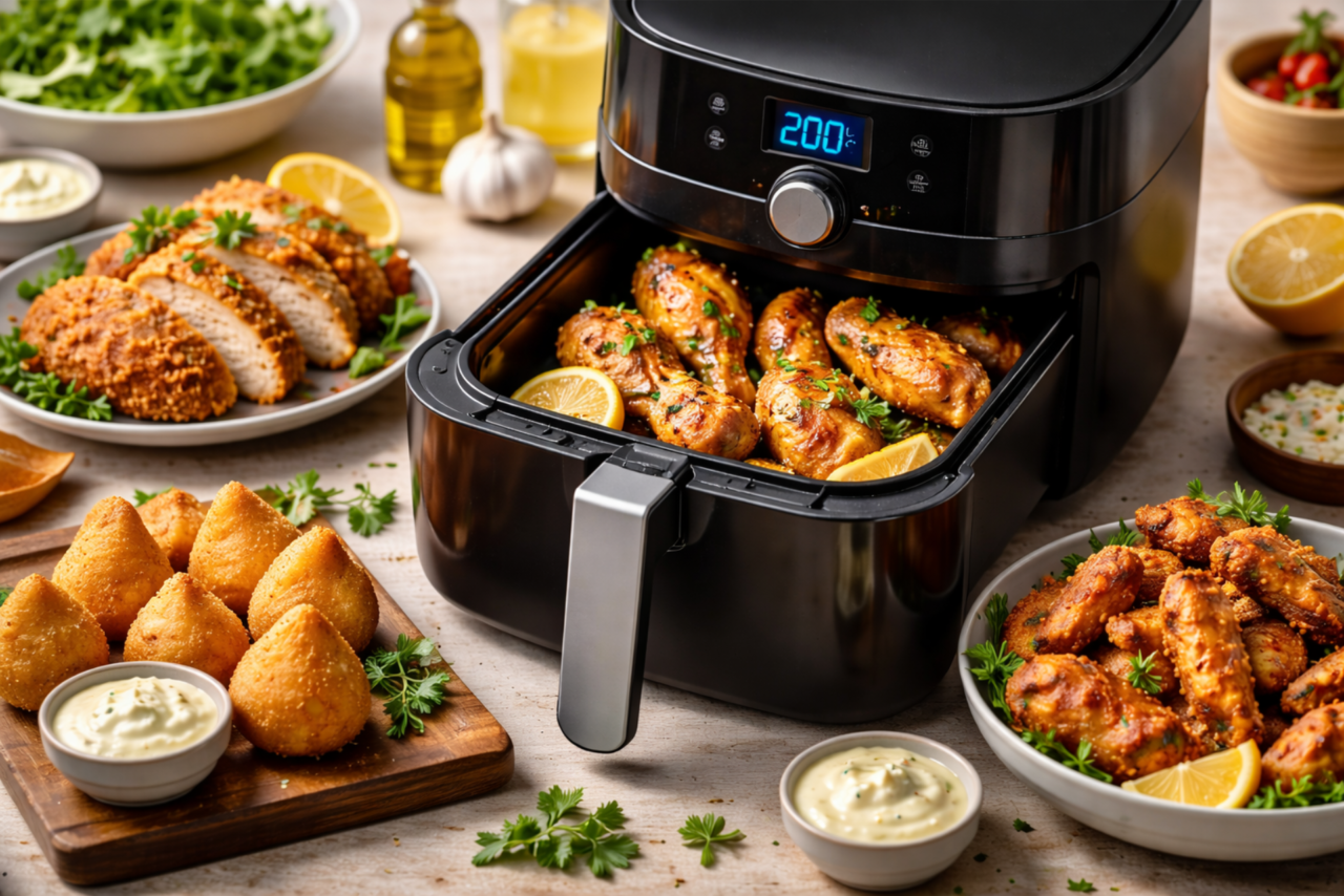 Frango na Air Fryer: 5 receitas fáceis e crocantes que ficam prontas em minutos 1 frango