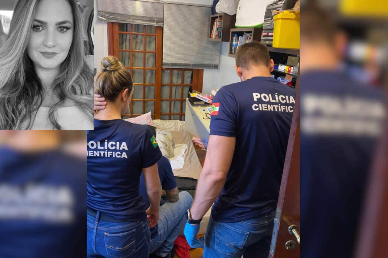 Advogado é preso após matar esposa com tiro na cabeça em São Lourenço do Oeste 3 Sara Bianca Moyses Fabian Schneider foi atingida por um disparo de espingarda na cabeça; após o crime o advogado procurou a polícia e se entregou
