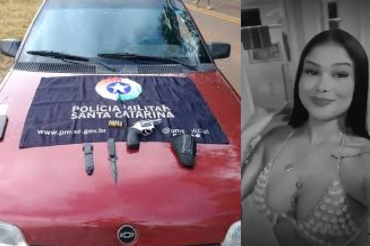 Jovem de 24 anos é morta a facadas; suspeito foi preso após trocar tiros com a polícia 3 Segundo a polícia a jovem foi morta durante a madrugada. Com o suspeito a polícia apreendeu um revólver, munições e uma faca