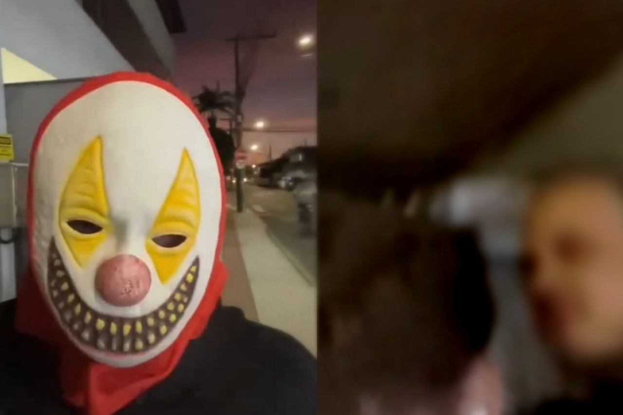 Adolescente é agredido por homem com máscara de palhaço em Itajaí