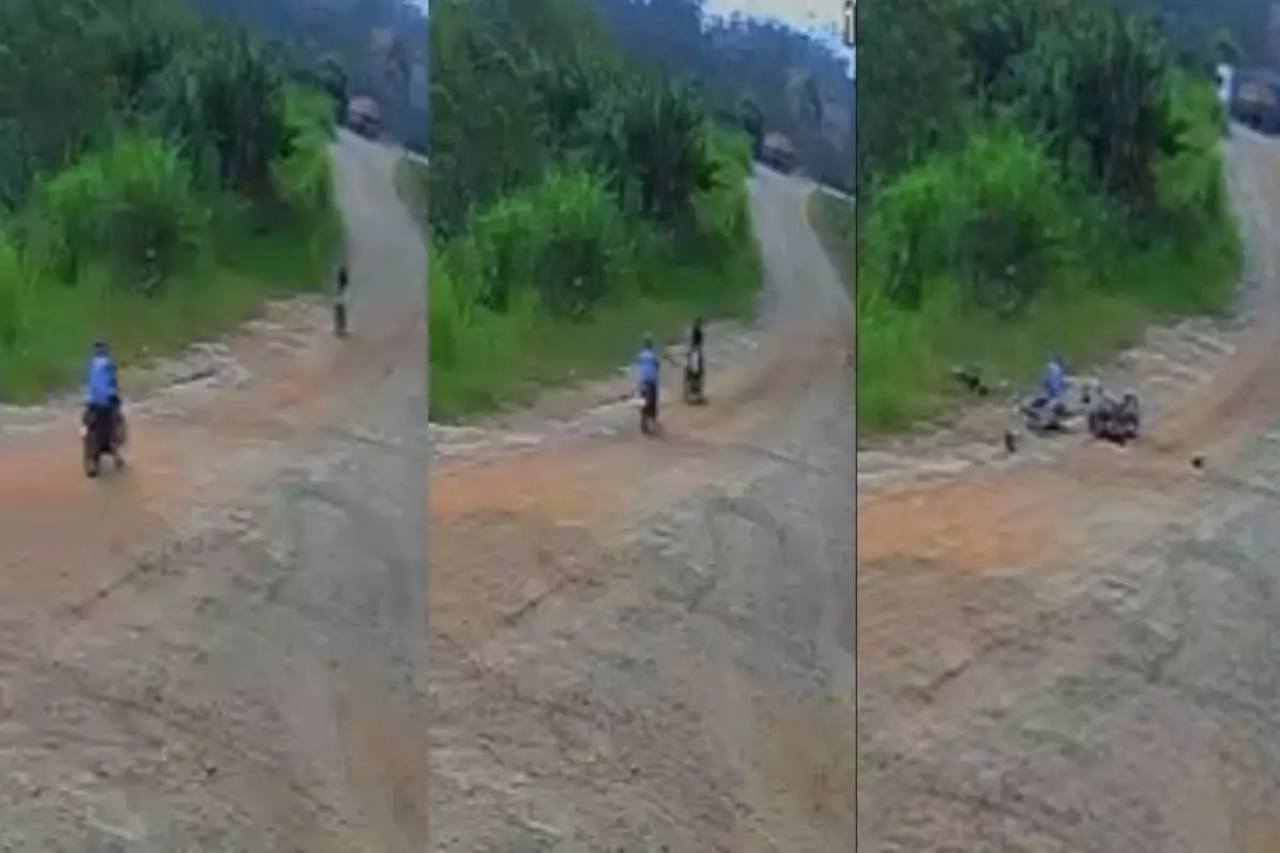 Colisão frontal entre motos deixa feridos no interior de Tijucas 1 Colisão frontal entre motos deixa feridos no interior de Tijucas