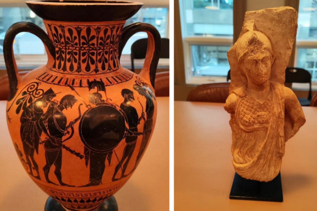 Coleção de artefatos gregos é devolvida após décadas no exterior