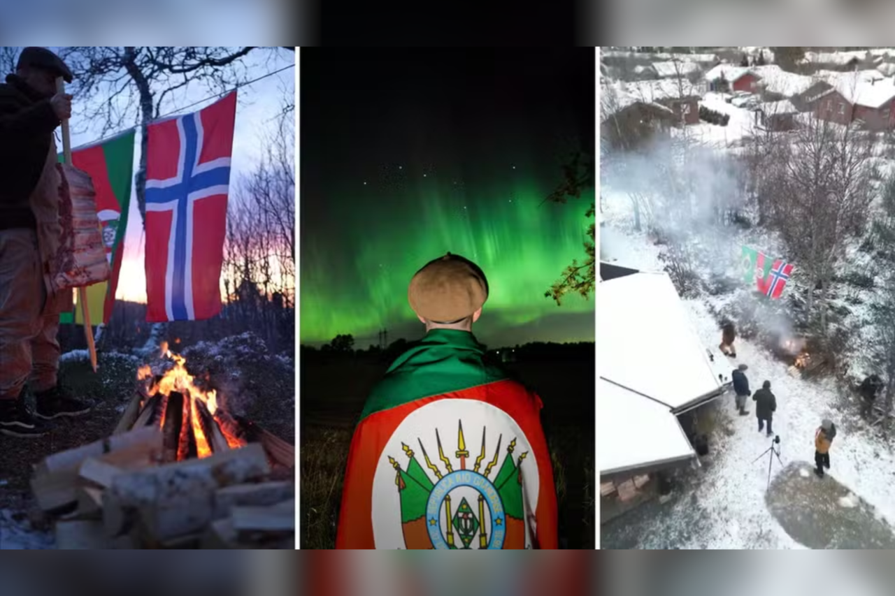 Gaúchos mantêm tradição do churrasco e do chimarrão em meio à neve na Noruega 3 Gaúchos mantêm tradição do churrasco e do chimarrão em meio à neve na Noruega