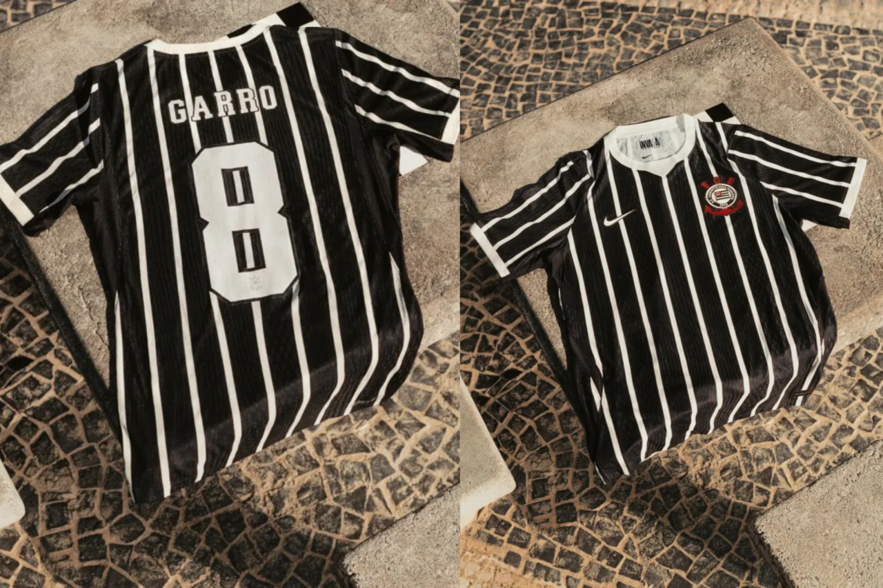 Corinthians apresenta novos uniformes em homenagem à histórica Invasão Corinthiana de 1976 3 Corinthians apresenta novos uniformes em homenagem à histórica Invasão Corinthiana de 1976