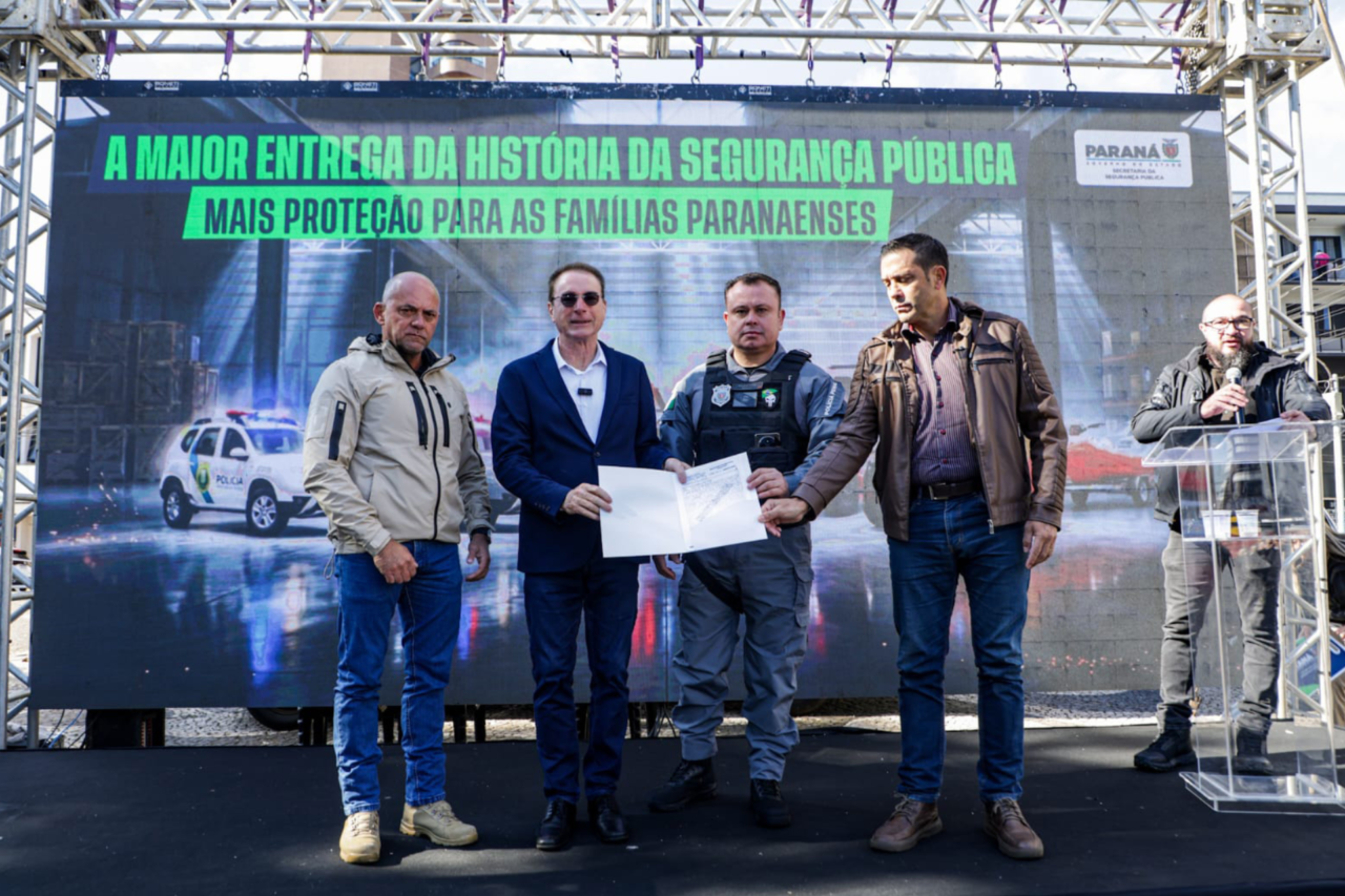 Estado entrega 50 viaturas e equipamentos para reforçar segurança pública no Sudoeste do Paraná 3 Estado entrega 50 viaturas e equipamentos para reforçar segurança pública no Sudoeste do Paraná