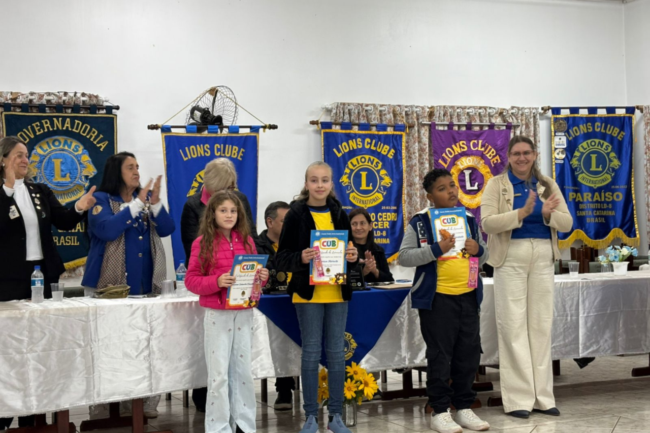 Grande encontro regional do Lions Clube marca posse de Leãozinhos e nova diretoria em Guarujá do Sul 4 Grande encontro regional do Lions Clube marca posse de Leãozinhos e nova diretoria em Guarujá do Sul