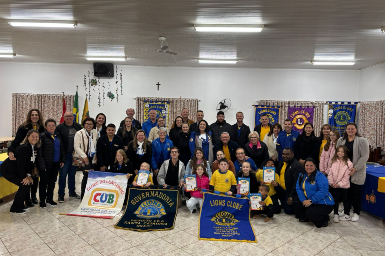 Grande encontro regional do Lions Clube marca posse de Leãozinhos e nova diretoria em Guarujá do Sul 6 Grande encontro regional do Lions Clube marca posse de Leãozinhos e nova diretoria em Guarujá do Sul