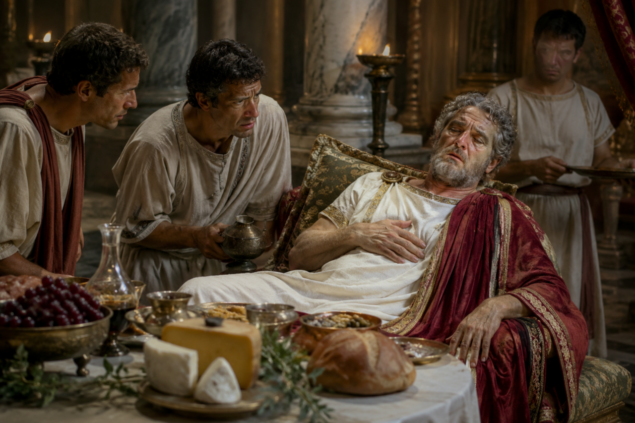 O imperador romano que teria morrido após comer muito queijo 3 O imperador romano que teria morrido após comer muito queijo