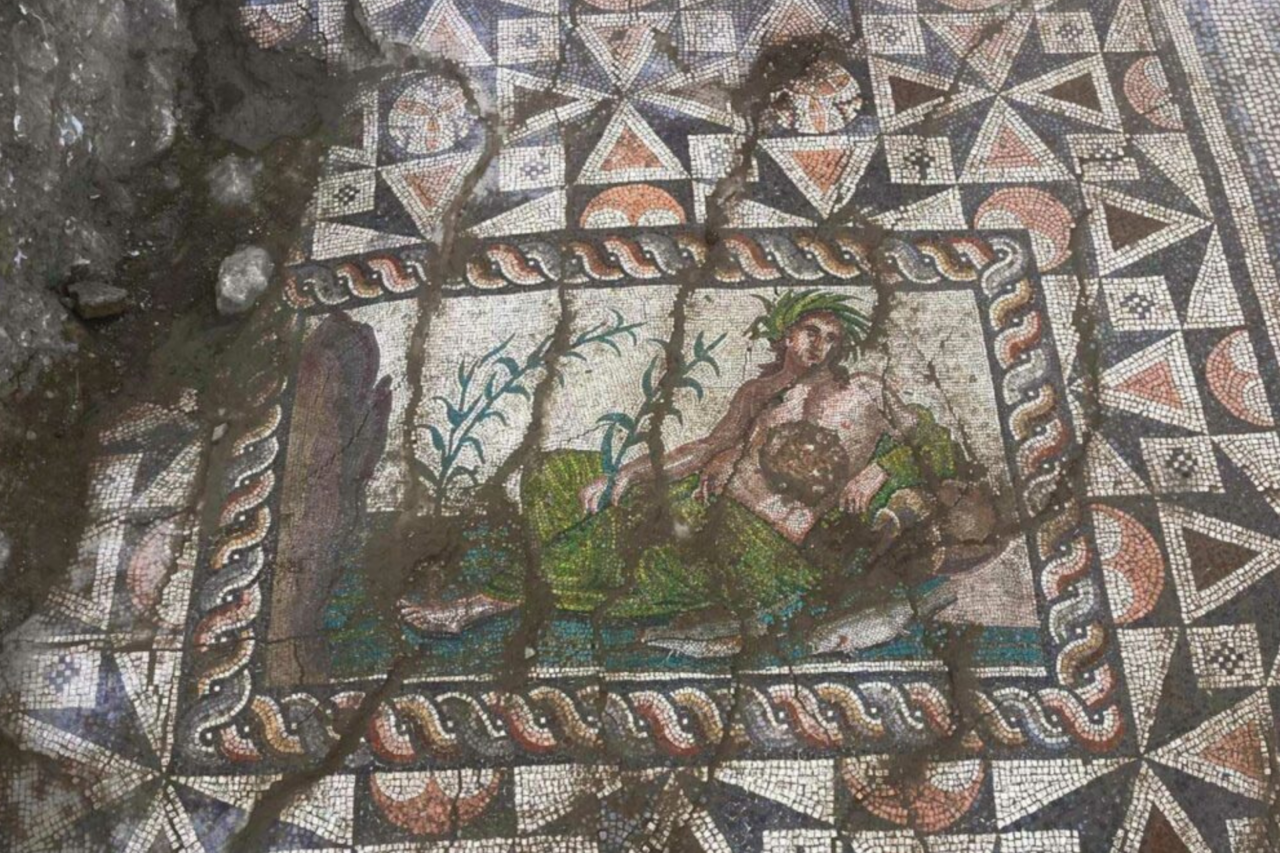 Mosaico romano de 1.700 anos revela deus ligado a antigo rio da Turquia 38 Mosaico romano de 1.700 anos revela deus ligado a antigo rio da Turquia