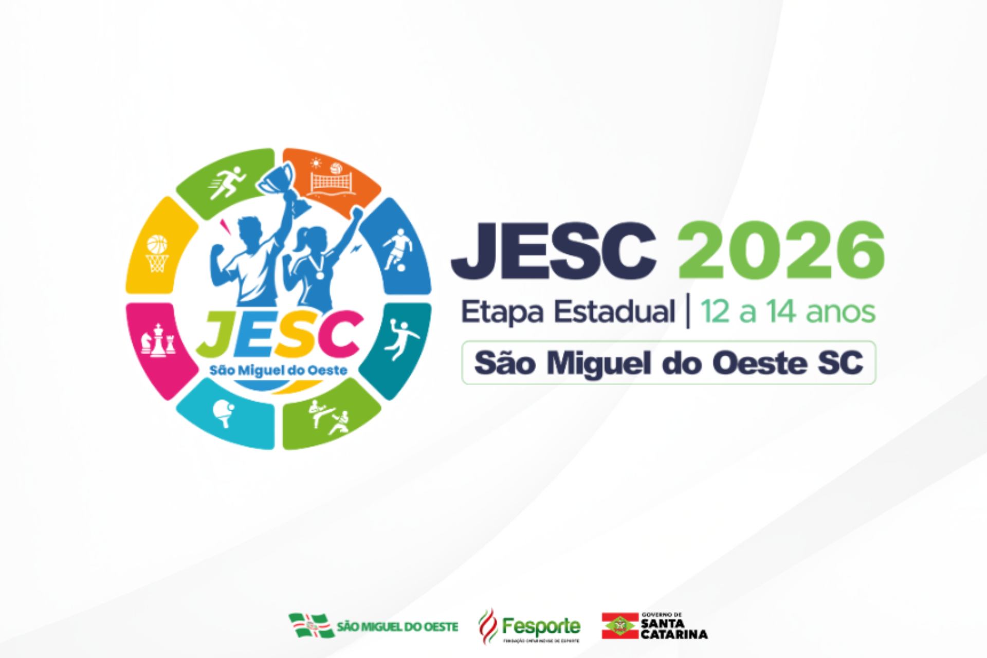 São Miguel do Oeste recebe atletas de 690 escolas para etapa estadual dos Jesc