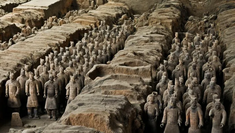 Encontrado uma estátua de comandante militar no famoso exército de terracota