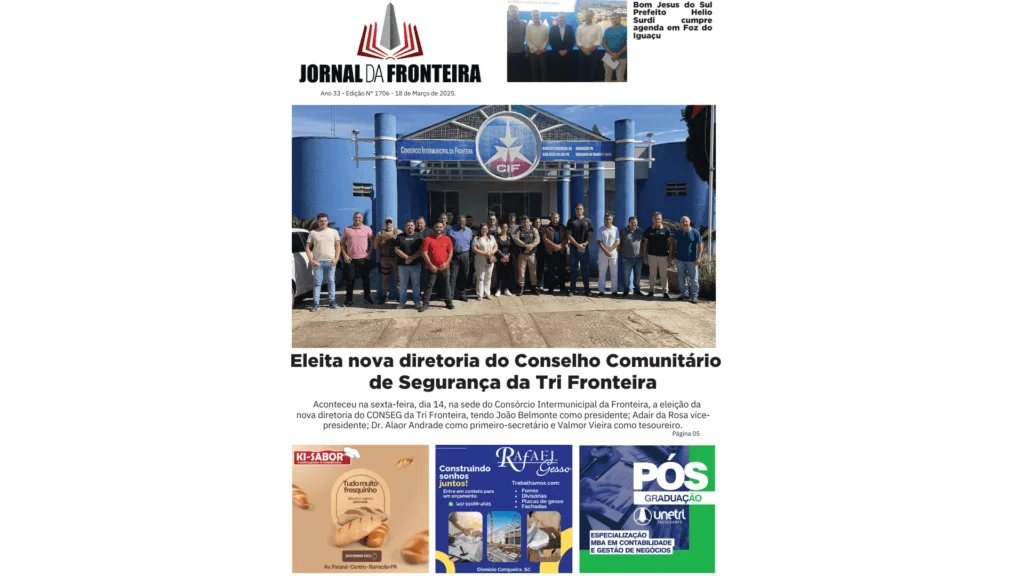 Edição 1706 – terça, 18 de Março de 2025 11 CAPA 2