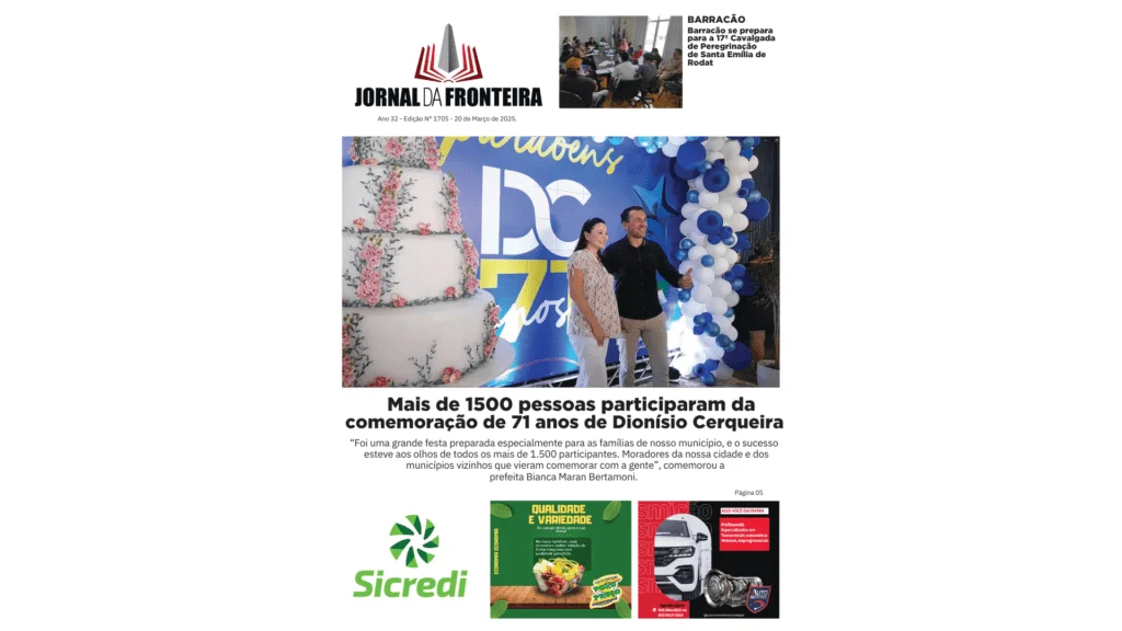 Edição 1707 – quinta, 20 de Março de 2025 7 CAPA 3