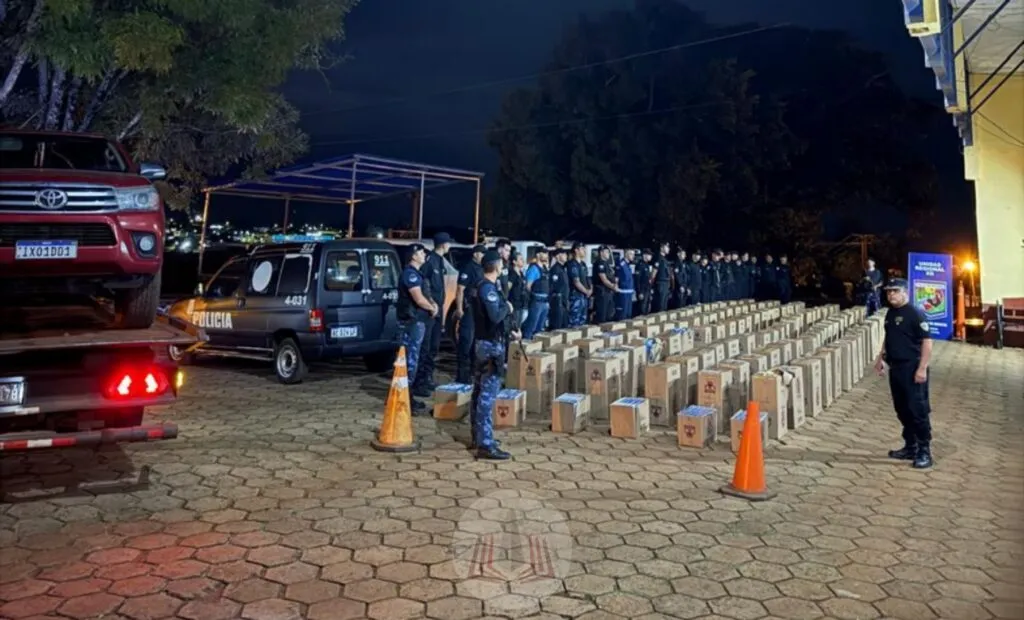 A carga de mais de 6 mil caixas de cigarros contrabandeados havia sido apreendida durante uma operação policial realizada em março pela polícia Argentina