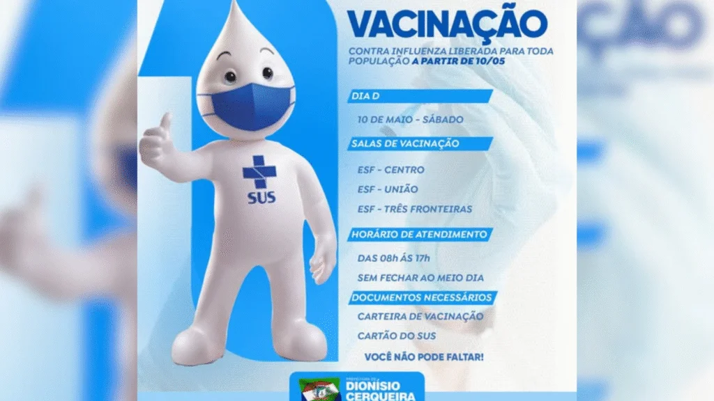 Campanha de vacinação contra a Influenza acontece em meio ao aumento de casos de síndrome respiratória e reforça a importância da prevenção com o Dia D da Vacinação