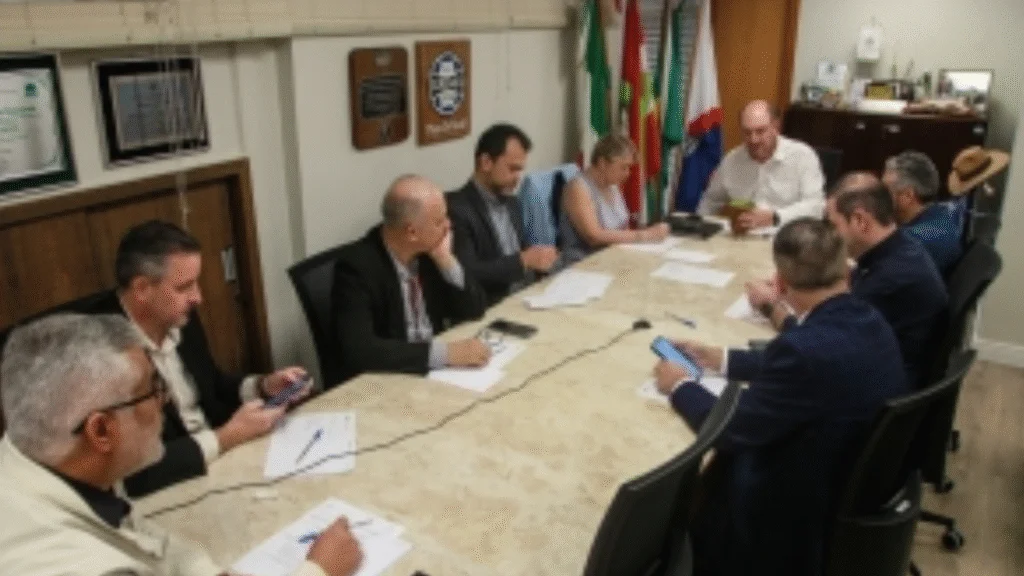 Governo de SC discute soluções para estradas rurais, internet, regularização fundiária e exportações de carnes afetadas por suspeitas de gripe aviária.